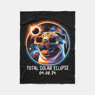 Eclipse Pug Wearing Gles Pet April 8 2024 Fleecefilt