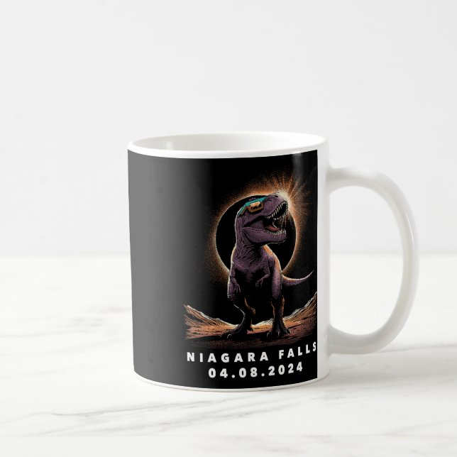 Eclipse Shirt 2024 Niagara Falls Solar Eclipse Gle Kaffemugg (Höger)
