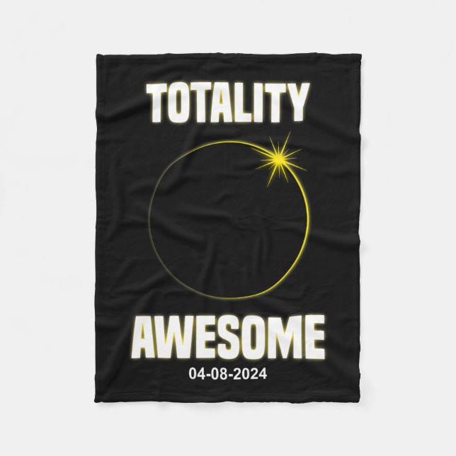 Eclipse Shirt Totality Fantastisk Total Solar Ecli Fleecefilt (Framsidan)