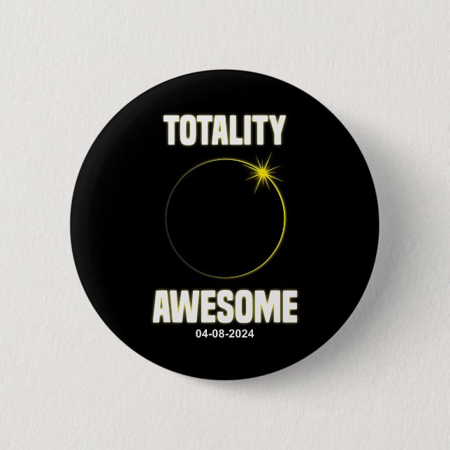 Eclipse Shirt Totality Fantastisk Total Solar Ecli Knapp (Framsida)