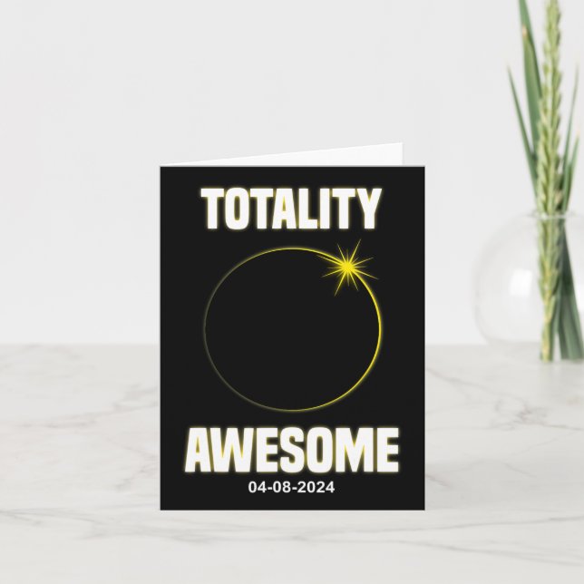 Eclipse Shirt Totality Fantastisk Total Solar Ecli Kort (Framsida)