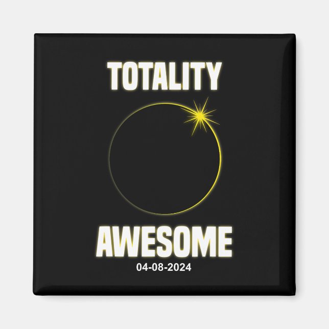 Eclipse Shirt Totality Fantastisk Total Solar Ecli Magnet (Framsidan)
