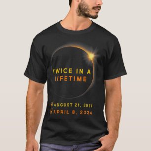 Eclipse Shirt två gånger under 2024 Solar Eclipse T