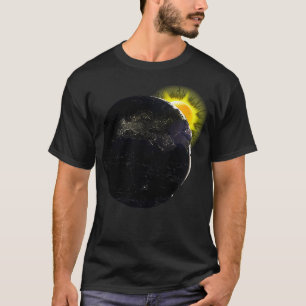 Eclipse Sol Earth Astronomy T Shirt