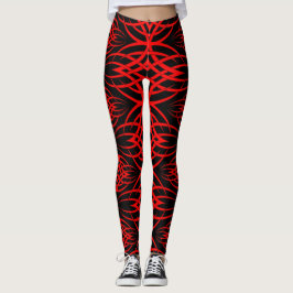 Eclipse Tapet ( Röd ) Leggings