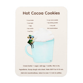 Eclipse the Dragon Hot Cocoa Cookie Recipe Magnet