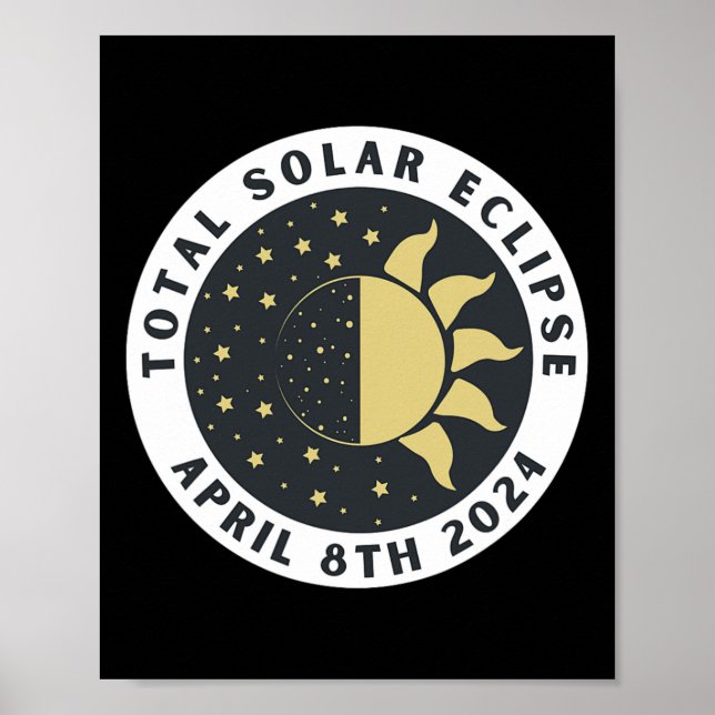 Eclipse - Total Solar Eclipse - Totality 2024 Poster (Framsidan)