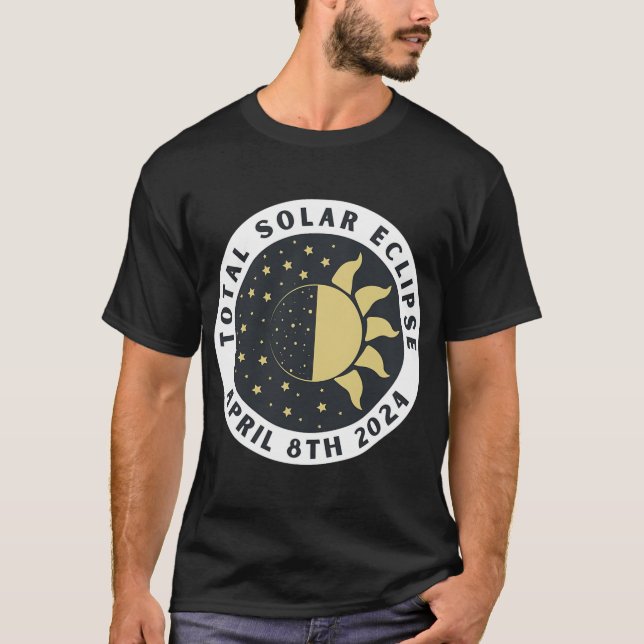 Eclipse - Total Solar Eclipse - Totality 2024 T Shirt (Framsida)