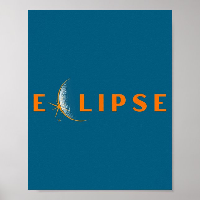 Eclipse Universell Total Lunar Solförmörkelse Tota Poster (Framsidan)