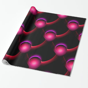 ECLIPSE Vibrant Fuchsia,Rosa,Röd, svart Presentpapper