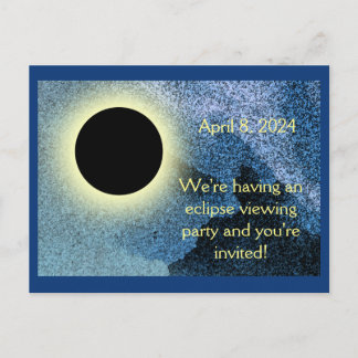 ECLIPSE VIEWES PARTY INBJUDER FÖR PERSONALISERING INBJUDAN VYKORT
