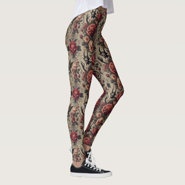 Eclipsed Grace - Gothic Victorian Leggings (Höger)