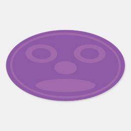 Eclipsely-dekal Ovalt Klistermärke