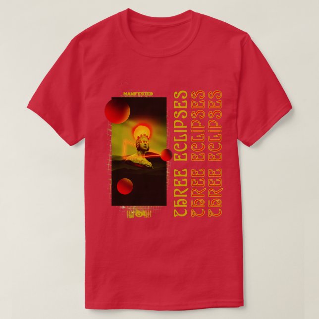 Eclipses Outrun three Eclip, estesisk grekisk stat T Shirt (Design framsida)