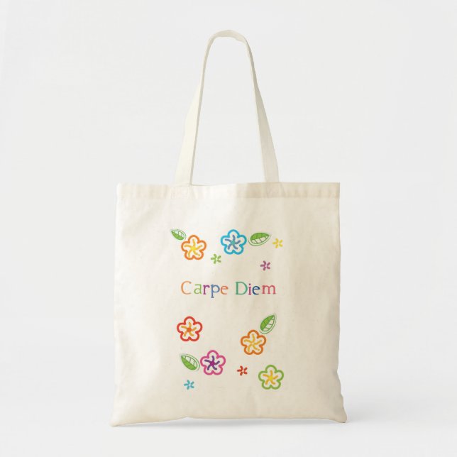 Eco Bag Carpe Diem Tygkasse (Framsidan)
