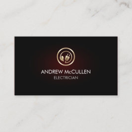 Eco Electrical Home Repair Electric Plug Icon Visitkort