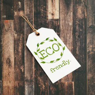 Eco Frendly Vegan Packaging Märkres Presentetikett