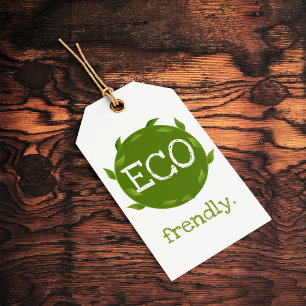 Eco Frendly Vegan Packaging Märkres Presentetikett