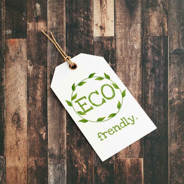 Eco Frendly Vegan Packaging Märkres Presentetikett (Skapare uppladdad)