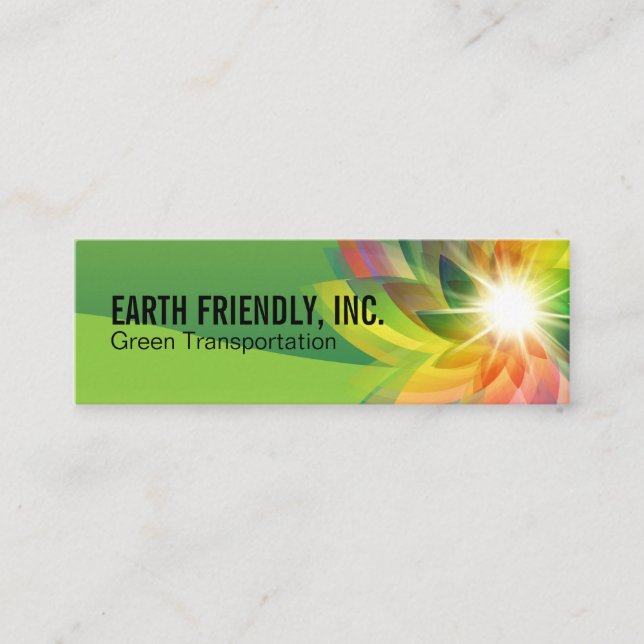 Eco Friendly | Digital Flower | Energi Mini Visitkort (Framsida)