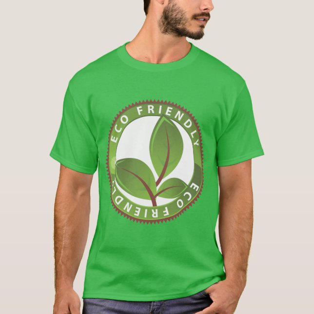Eco Friendly Frimärke T Shirt (Framsida)