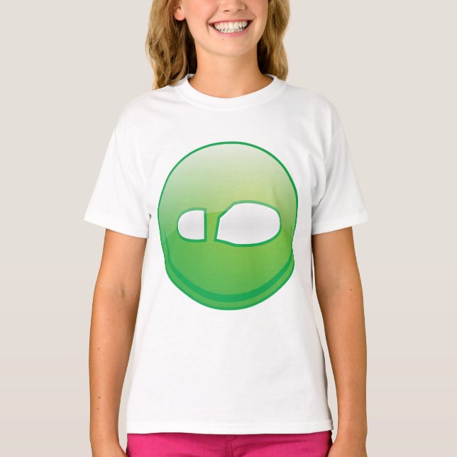 Eco-Friendly Green Footprint Icon T Shirt (Framsida)