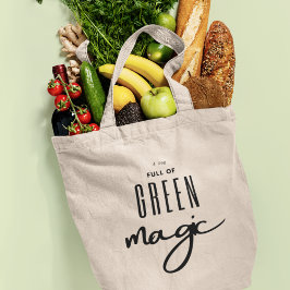 Eco Friendly Grönt Magic Livsmedel Tygkasse