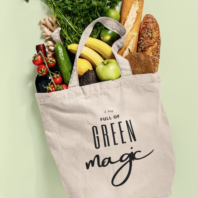 Eco Friendly Grönt Magic Livsmedel Tygkasse (Spread the magic of environmental responsibility and make a positive impact on our planet. )
