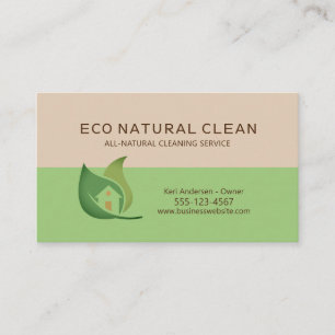 Eco Friendly House Städning alla naturtyper Visitkort