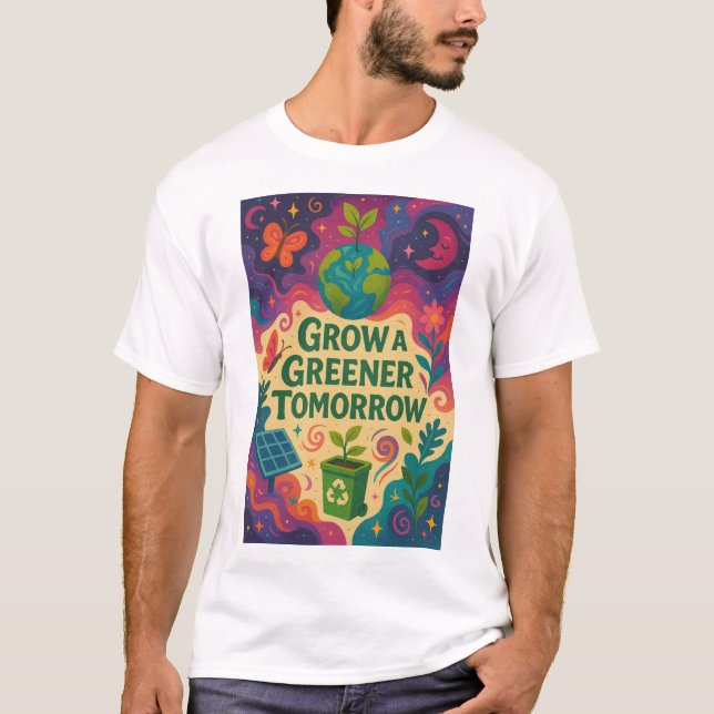 Eco Friendly Inspirational Poster T Shirt (Framsida)