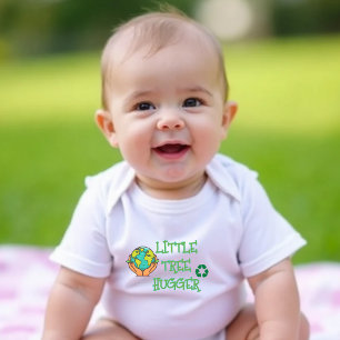 Eco-Friendly - lilla Tree hugger Baby-kostym T Shirt