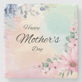 Eco-Friendly Mors dag Blommigt Stenunderlägg