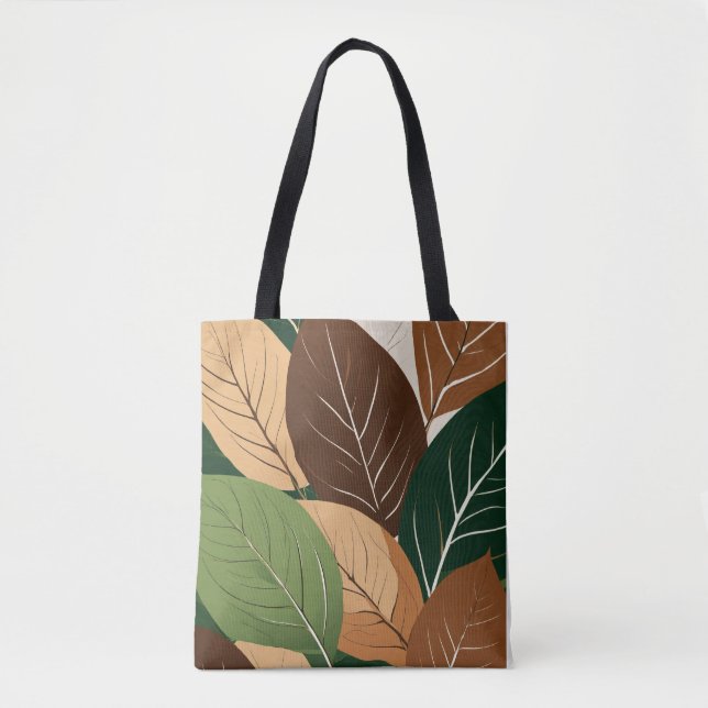 "Eco-Friendly Natural Löv Print Tote Bag" Tygkasse (Framsida)