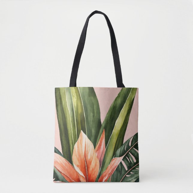 "Eco-Friendly Natural Löv Print Tote Bag" Tygkasse (Framsida)