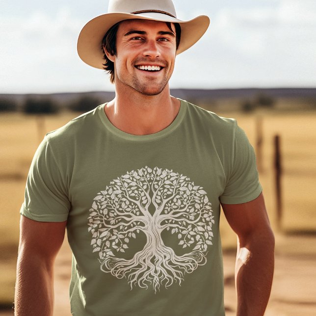 Eco Friendly Organic Livets träd T Shirt (Available in a variety of colors and shirt styles.)