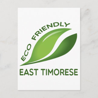 Eco Friendly Öster Timorese. Vykort