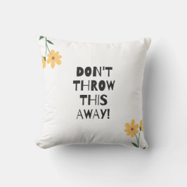 Eco-Friendly Quote Decorative Dekorativ kudde