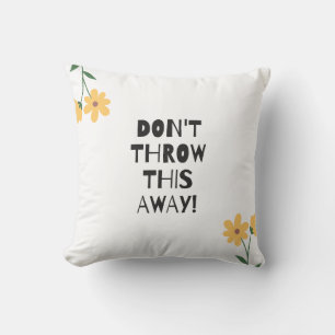 Eco-Friendly Quote Decorative Dekorativ kudde