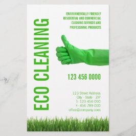 Eco Friendly Städning Services-flygare Flygblad