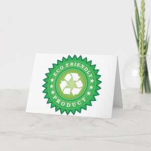 Eco Friendly Sticker Kort