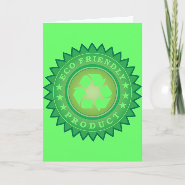 Eco Friendly Sticker Kort (Framsida)