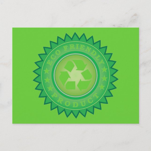 Eco Friendly Sticker Vykort (Framsida)