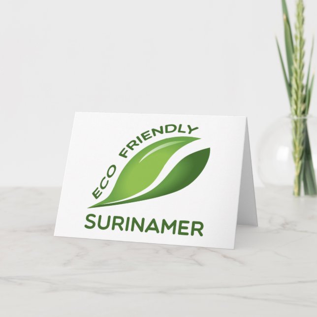 Eco Friendly Surinamer. Kort (Framsida)
