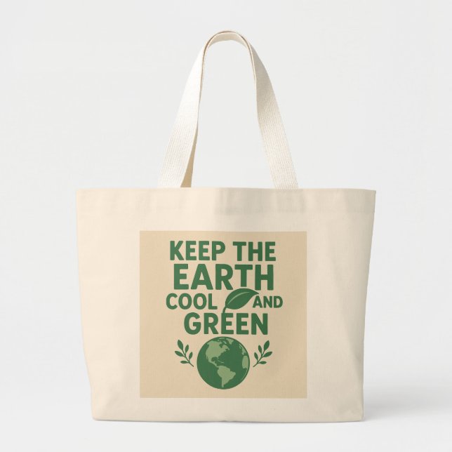 Eco-Friendly Tote Bag Jumbo Tygkasse (Framsidan)