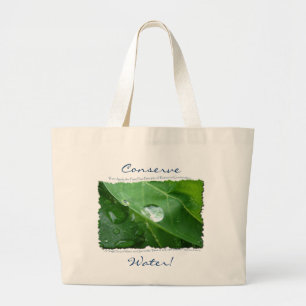 ECO FRIENDLY VATTEN CONSERVATION Gifts & Gear Jumbo Tygkasse