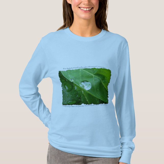 ECO FRIENDLY VATTEN CONSERVATION Gifts & Gear T-shirt (Framsida)