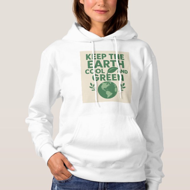 Eco Friendly Women's Hoodie T Shirt (Framsida)