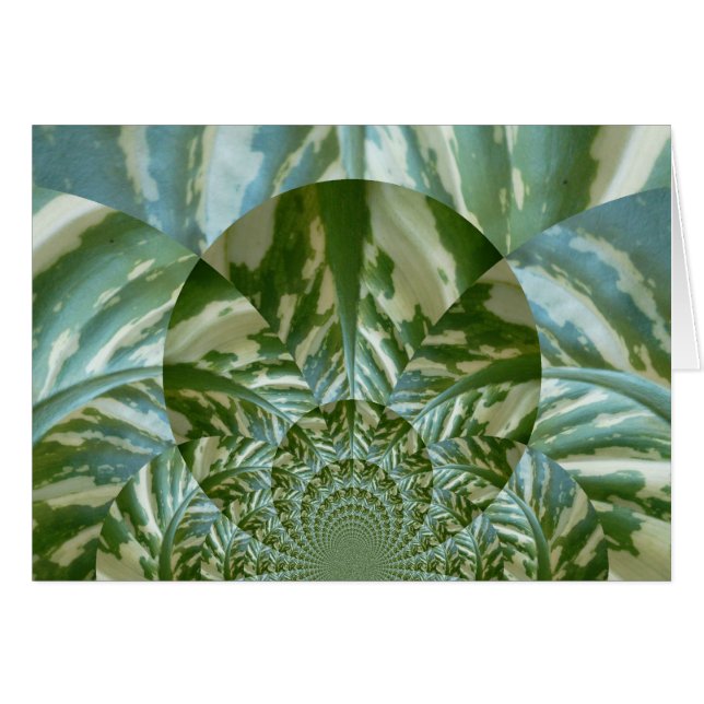 Eco Grönt Camo Hälsningskort (Framsidan Horizontal)