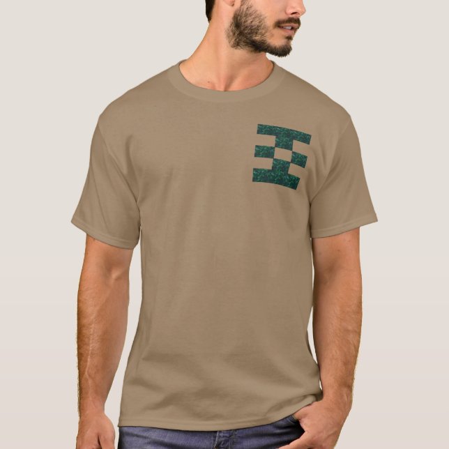 ECO Grönt Coola Öga Design T Shirt (Framsida)