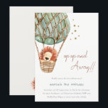 Eco Grönt Luftballong Lejon Kid Birthday Inbjudan<br><div class="desc">Eco Grönt Luftballong Lejon Theme Collection. - Det är en söt pastellfärgning Illustration av Lejont i en grönt för jute-rep, med beröring av guld magiska stjärnor. Perfekt för din miljövänliga könsneutrala babydusch. Det är mycket enkelt att anpassa, med dina personuppgifter. Om du behöver någon annan matchande produkt eller anpassning kan...</div>